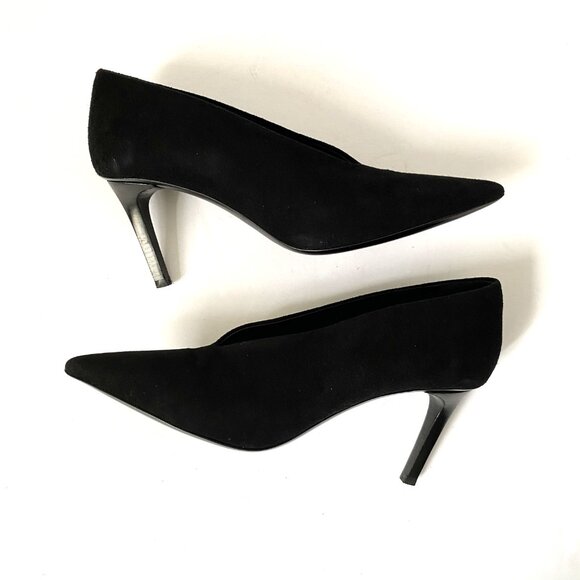 COS Pointed Suede Black Heels - Picture 11 of 13